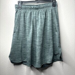 Nike Men’s Green Dri-Fit Shorts, Med, Athletic